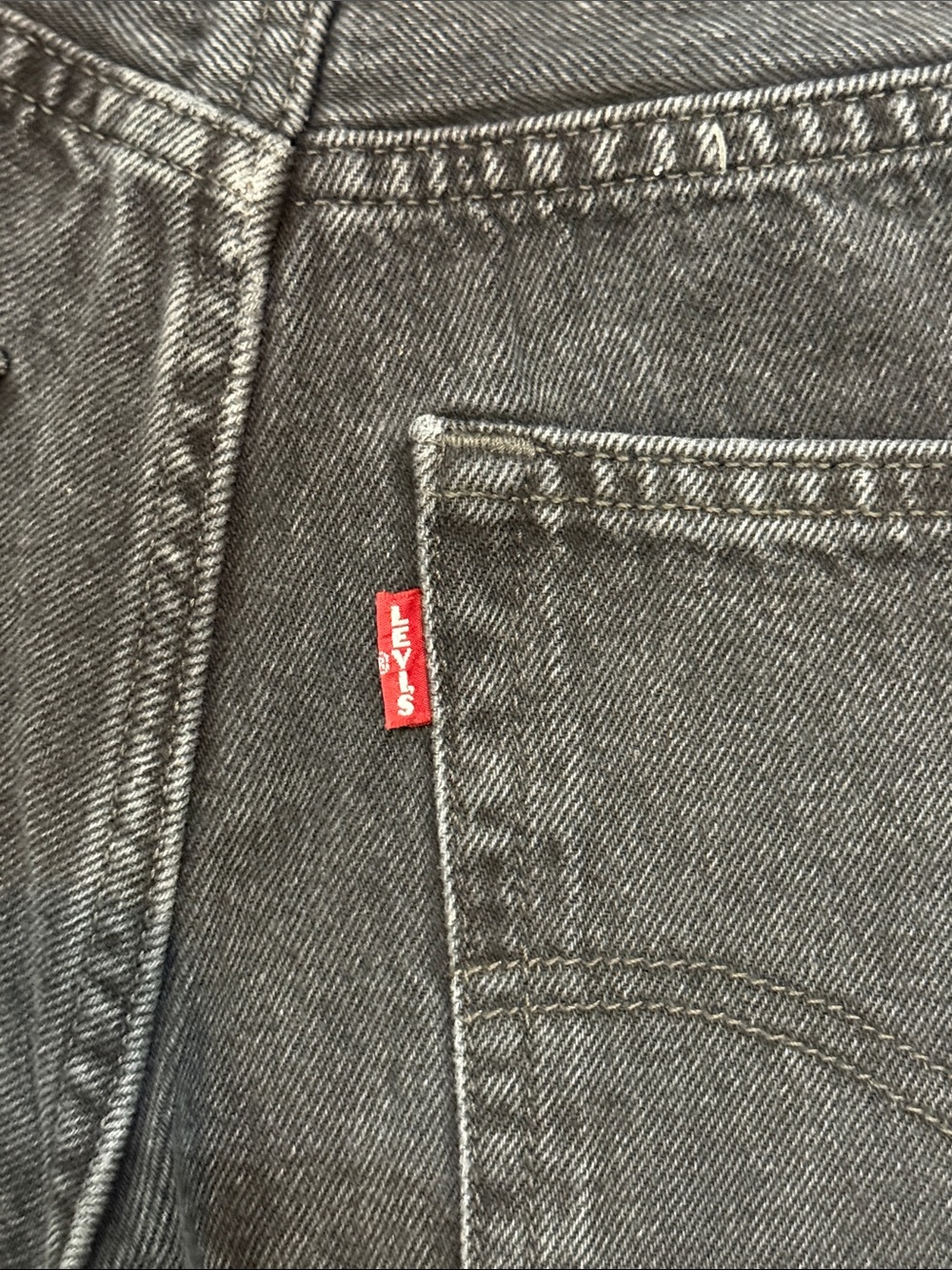 Levi’s Premium Baggy Dad Jeans 26 Boot Barn Black Big E $128 - Picture 6 of 12
